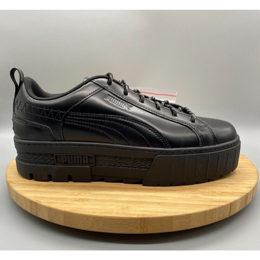 Puma X  Dua Lipa Shoes Black Platform Sneaker Lace Low 388013-01 Womens Size 10